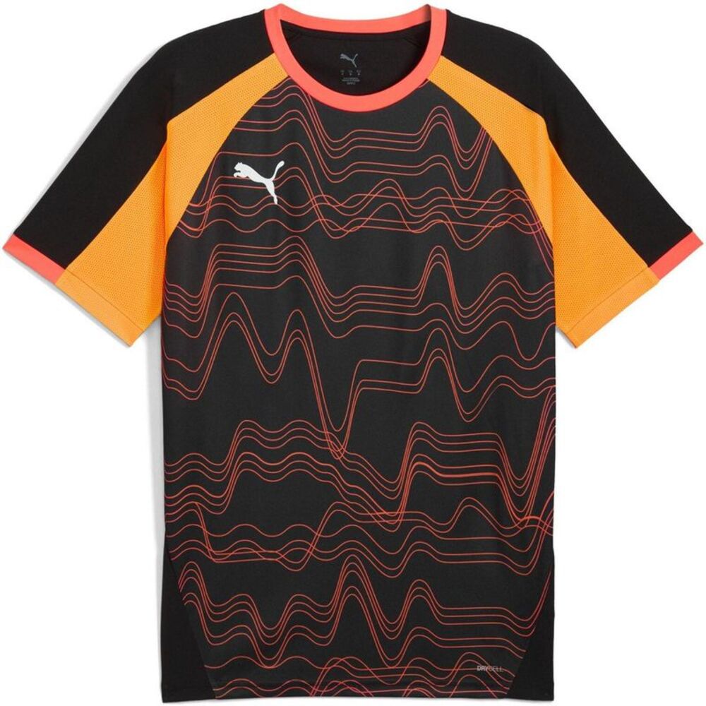 Puma Mens Individualliga Graphic Lightweight T-Shirt / Black/Orange